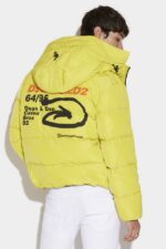 Dsquared2 Iconic 64/95 Arrow Puffer Jacket YELLOW - Image 2