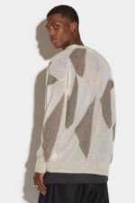 Dsquared2 Iconic Argyle Knit Cardigan - Image 2