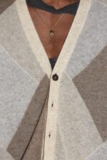 Dsquared2 Iconic Argyle Knit Cardigan - Image 4
