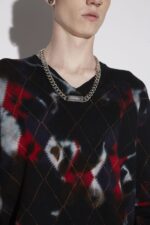 Dsquared2 Iconic Argyle V-Neck Sweater - Image 3