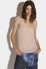 Dsquared2 Iconic Asymmetrical Bow Top PALE - Image 3