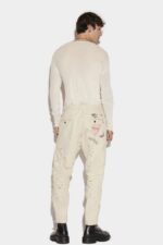 Dsquared2 Iconic Aviator Trousers D2 IVORY - Image 2