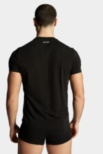 Dsquared2 Iconic Basic T-Shirt Twin Pack BLACK D2 - Image 3