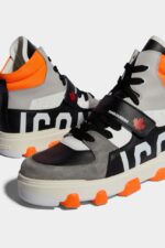 Dsquared2 Iconic Basket Sneakers BLACK D2 - Image 4