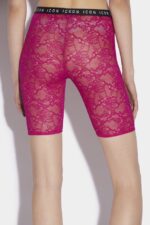 Dsquared2 Iconic Be Icon Bike Short BLACK/CYCLAMEN - Image 2