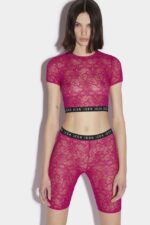 Dsquared2 Iconic Be Icon Bike Short BLACK/CYCLAMEN