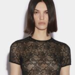 Dsquared2 Iconic Be Icon Crop Top BLACK/CYCLAMEN
