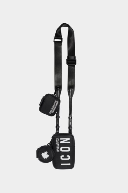 Dsquared2 Iconic Be Icon Crossbody BLACK