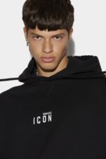 Dsquared2 Iconic Be Icon Hoodie D2 RED - Image 3