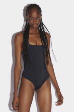 Dsquared2 Iconic Be Icon One-Piece Swimsuit BLACK
