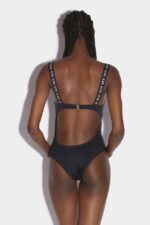 Dsquared2 Iconic Be Icon One-Piece Swimsuit BLACK - Image 4
