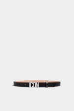 Dsquared2 Iconic Be Icon Plaque Belt BLACK - Image 2