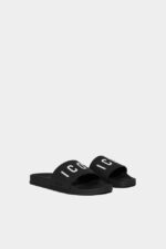 Dsquared2 Iconic Be Icon Slides WHITE/BLACK - Image 3