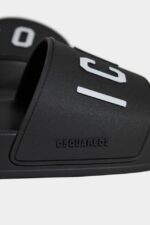Dsquared2 Iconic Be Icon Slides WHITE/BLACK - Image 5