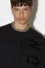 Dsquared2 Iconic Be Icon Sweatshirt BLACK D2 BLACK - Image 4
