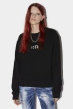 Dsquared2 Iconic Be Icon Sweatshirt DARK FUXIA/BLACK