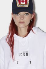 Dsquared2 Iconic Be Icon Sweatshirt WHITE/RED - Image 4