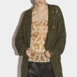 Dsquared2 Iconic BEIGE Distressed Cardigan