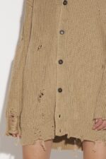 Dsquared2 Iconic BEIGE Distressed Cardigan D2 - Image 4