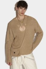 Dsquared2 Iconic BEIGE Pocket Sweater