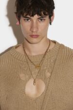 Dsquared2 Iconic BEIGE Pocket Sweater - Image 3