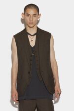 Dsquared2 Iconic Berlin Long Vest ANTRACITE