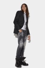 Dsquared2 Iconic Berlin One Button Blazer BLACK D2 - Image 4