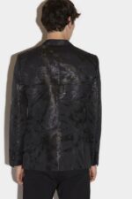 Dsquared2 Iconic Berlin One Button Blazer BLACK D2 BLACK - Image 2
