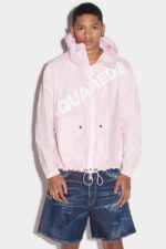 Dsquared2 Iconic Big Logo Windbreaker LILAC - Image 3