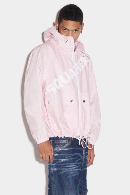 Dsquared2 Iconic Big Logo Windbreaker LILAC
