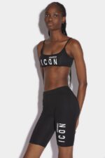 Dsquared2 Iconic BLACK Be Icon Bike Short D2 - Image 3