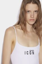 Dsquared2 Iconic BLACK Be Icon One-Piece Swimsuit - Image 3