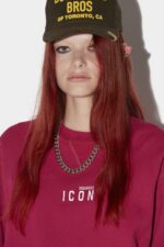 Dsquared2 Iconic BLACK Be Icon Sweatshirt - Image 3