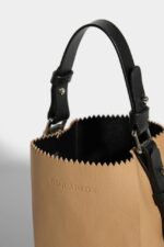 Dsquared2 Iconic BLACK/BEIGE Bread Bag - Image 4