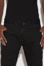 Dsquared2 Iconic Black Bull Tidy Biker Denim Jeans - Image 4