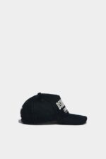 Dsquared2 Iconic BLACK Ceresio 9 Baseball Cap - Image 4