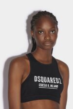 Dsquared2 Iconic BLACK Ceresio 9 Sport Bra