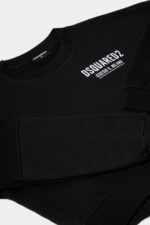 Dsquared2 Iconic BLACK D2Kids Crop Sweater - Image 3