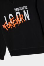Dsquared2 Iconic BLACK D2Kids Hoodie - Image 4