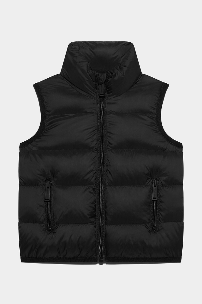 dsquared2_iconic_black_d2kids_vest.jpg Dsquared2 Iconic BLACK D2Kids Vest - Image 1