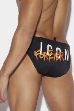 Dsquared2 Iconic BLACK/FANTASY Icon Forever Swim Brief - Image 3