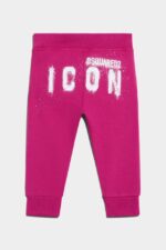 Dsquared2 Iconic BLACK/FUCHSIA D2Kids Sweatpants - Image 2