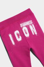 Dsquared2 Iconic BLACK/FUCHSIA D2Kids Sweatpants - Image 4