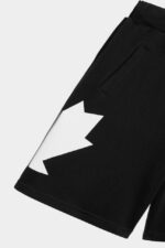 Dsquared2 Iconic BLACK Kids Sweatshorts - Image 3