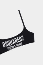 Dsquared2 Iconic BLACK/RED Ceresio 9 Brassiere Top D2 BLACK - Image 4