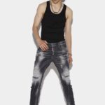 Dsquared2 Iconic Black Squat Super Twinky Denim Jeans