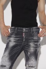 Dsquared2 Iconic Black Squat Super Twinky Denim Jeans - Image 3