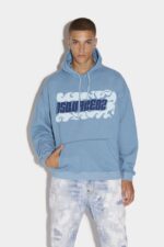 Dsquared2 Iconic BLACK Wave Logo Herca Hoodie - Image 3