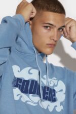 Dsquared2 Iconic BLACK Wave Logo Herca Hoodie - Image 4