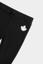 Dsquared2 Iconic BLACK/WHITE DS2 Kids Sweatpants - Image 4